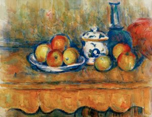 Mele, caraffa e zuccheriera da Paul Cézanne