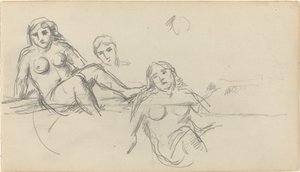 Bagnante seduta [verso], 1882-1885 da Paul Cézanne