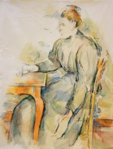 Donna seduta (Mme Cézanne) da Paul Cézanne