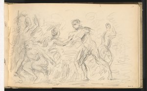 Studio per "Il Giudizio di Paride" o "Il Pastore Amoroso" da Paul Cézanne