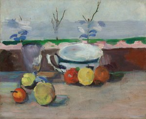 Tazza, bicchiere e frutta, III, c.1877 da Paul Cézanne