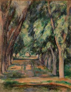 Il viale dei castagni al Jas de Bouffan da Paul Cézanne