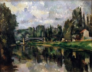 Le rive della Marna da Paul Cézanne