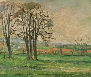 Gli alberi spogli a Jas de Bouffan, 1885-1886 da Paul Cézanne