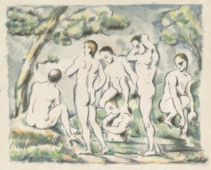 I bagnanti (piccola placca) da Paul Cézanne