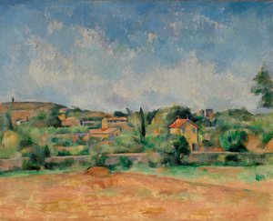 La pianura di Bellevue / Le terre rosse da Paul Cézanne