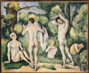 Le cinque bagnanti, c.1880-82 da Paul Cézanne