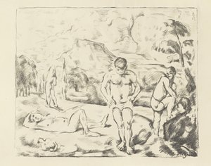 Le grandi bagnanti da Paul Cézanne
