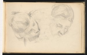 Due Teste di Donne da Paul Cézanne