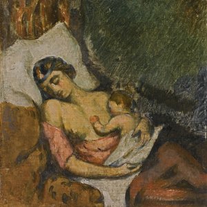 Donna che allatta il suo bambino da Paul Cézanne