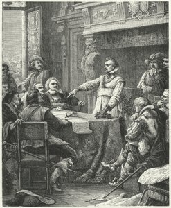 Jean Guiton tra i difensori di La Rochelle da Paul Dominique Philippoteaux