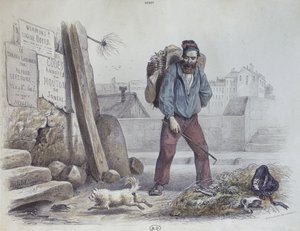 Uomo affamato durante la Comune di Parigi