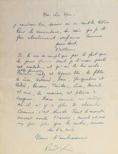 Lettera a Man Ray, riguardo al raggiungimento di 