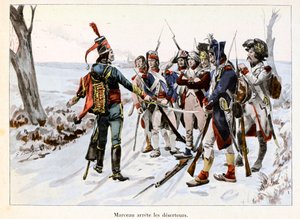Marceau arresta i disertori: François-Séverin Desgraviers Marceau (1769-1796) detiene i soldati dell