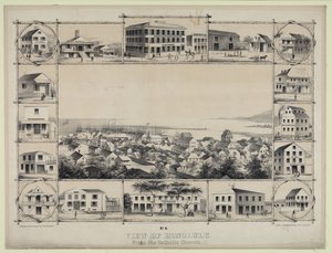 N. 4. Vista di Honolulu. Dalla chiesa cattolica. da Paul Emmert