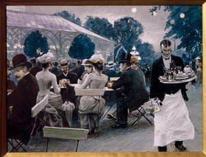 Una serata ai Giardini di Tivoli a Copenhagen da Paul Fischer
