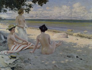 Sulla spiaggia da Paul Fischer