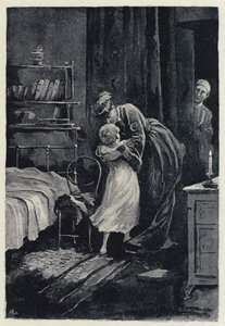 Illustrazione per Anna Karenina: La visita rubata di Anna a suo figlio (litografia) da Paul Frenzeny