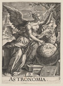 Tavola 7: Astronomia, da Le sette arti liberali, ca. 1628-66 da Paul Fürst