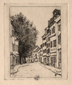 Sei incisioni: Notre Dame, Pontoise, 1895