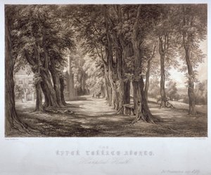 The Upper Terrace Avenue, Hampstead Heath, Londra, c1840