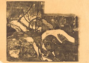 Una donna Maori in una foresta, Manao Tupapau è perseguitata da uno spirito da Paul Gauguin