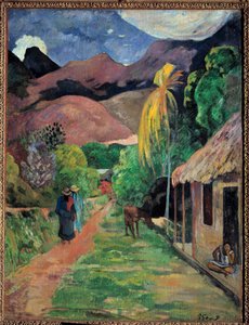 Una strada a Tahiti da Paul Gauguin