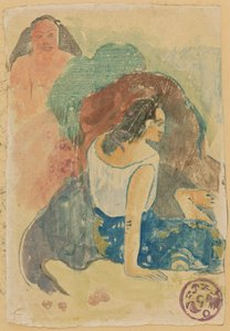 Arearea no Varua Ino (Parole del diavolo) [recto] da Paul Gauguin