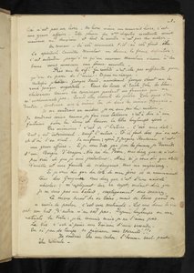 Prima e dopo - Prima pagina del testo principale da Paul Gauguin