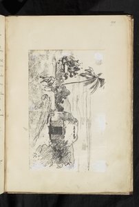 Paesaggio con capanna e palme
