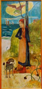 Ragazza bretone che fila (Giovanna d