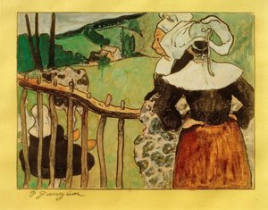 Bretoni alla barriera da Paul Gauguin