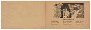 Catalogo della mostra di pittura del gruppo impressionista e sintetista da Paul Gauguin