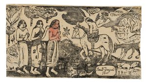 Cambio di residenza, dalla Suite delle stampe xilografiche tardive da Paul Gauguin