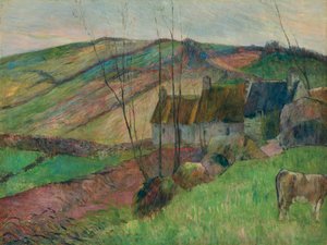 Cottage sui fianchi del Mont Sainte-Marguerite da Paul Gauguin