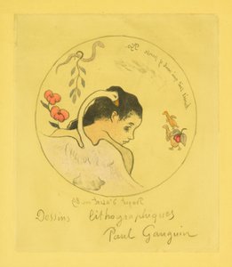 Entwurf für einen Porzellanteller da Paul Gauguin