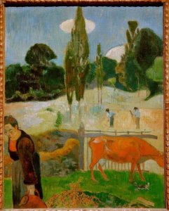 La mucca rossa da Paul Gauguin
