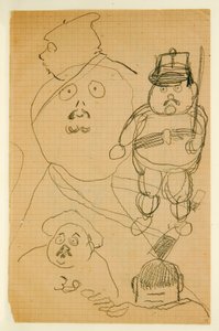 Disegno da un album di disegni prodotto per il giovane Jacques Bousquet, 1889-90