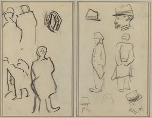 Studi di figure; Studi di soldati [verso] da Paul Gauguin