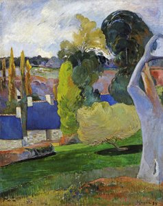 Francese:  Ferme en Bretagne II Una fattoria in Bretagna II da Paul Gauguin
