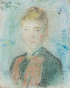 Francese:  Mlle S. Manthey, Ritratto di Sophie Margrethe Manthey Mlle S. Manthey da Paul Gauguin