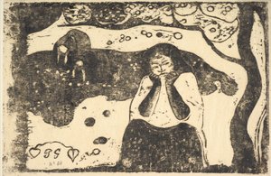 Miseria umana, 1898-99 da Paul Gauguin
