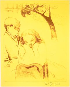 Menschliches Elend, aus der "Volpini Suite: Dessins lithographiques" da Paul Gauguin