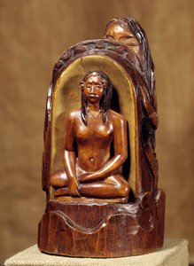 Idolo con perla (scultura in legno, oro e perla di Paul Gauguin) da Paul Gauguin
