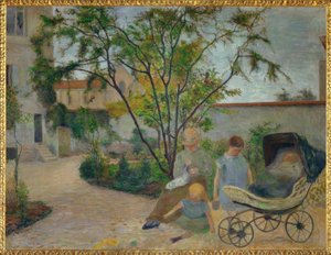 Giardino a Vaugirard, o La famiglia del pittore nel giardino da Paul Gauguin