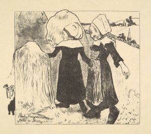 Gioie della Bretagna, dalla serie Volpini da Paul Gauguin