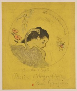 Léda: Entwurf für einen Teller da Paul Gauguin