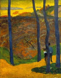 Gli alberi blu da Paul Gauguin