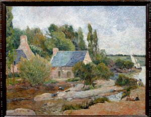 Le lavandaie a Pont Aven. Dipinto di Paul Gauguin (1848-1903) 1886. Museo d