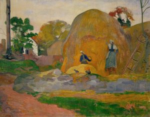 I covoni gialli o La mietitura bionda da Paul Gauguin